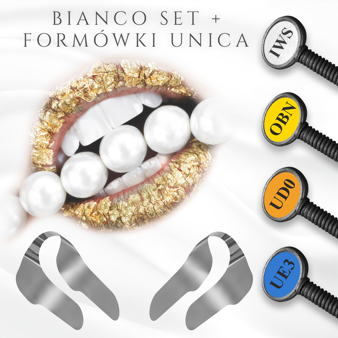 Idealnie białe licówki - Bianco set + Formówki Unica!